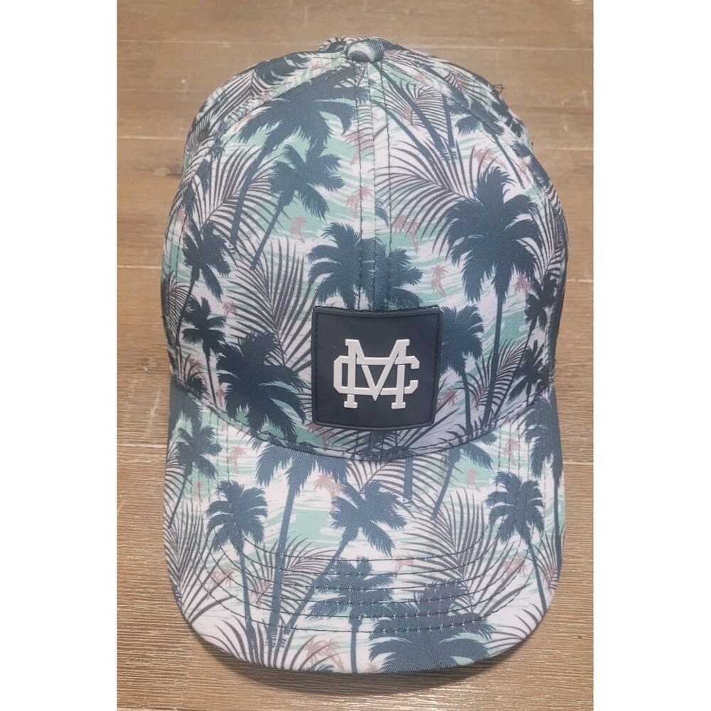 Calles De Medellin Hat Snapback Tropical Palm Trees Blue Green Cap Afrosoul